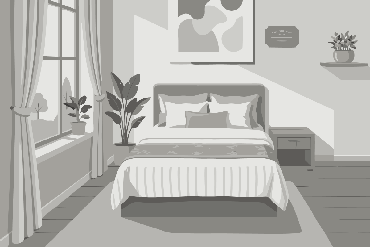 Quarto Econômico com 2 Camas de Solteiro